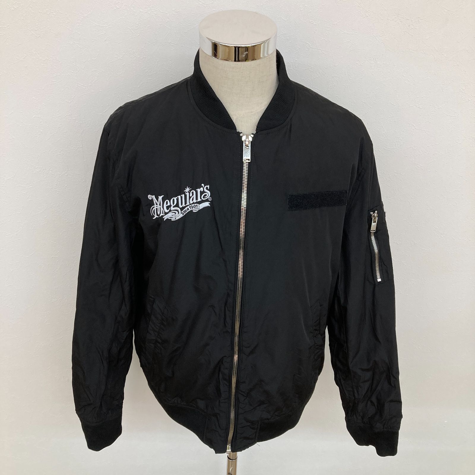 訳あり ZARA ザラ 黒 MA-1・フライトジャケット XL(LL) TEY30-38