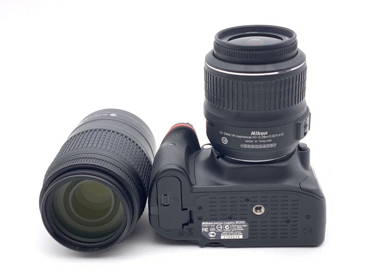中古】 【並品】 ニコン D5200 ダブルズームキット ブラック - メルカリ