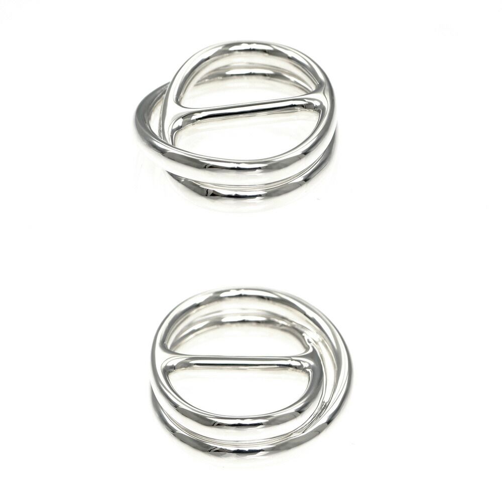 名東】エルメス シェーヌダンクルパンク ダブルリング サイズ53 AG925