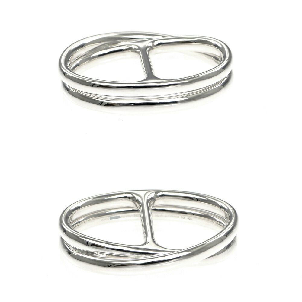 名東】エルメス シェーヌダンクルパンク ダブルリング サイズ53 AG925