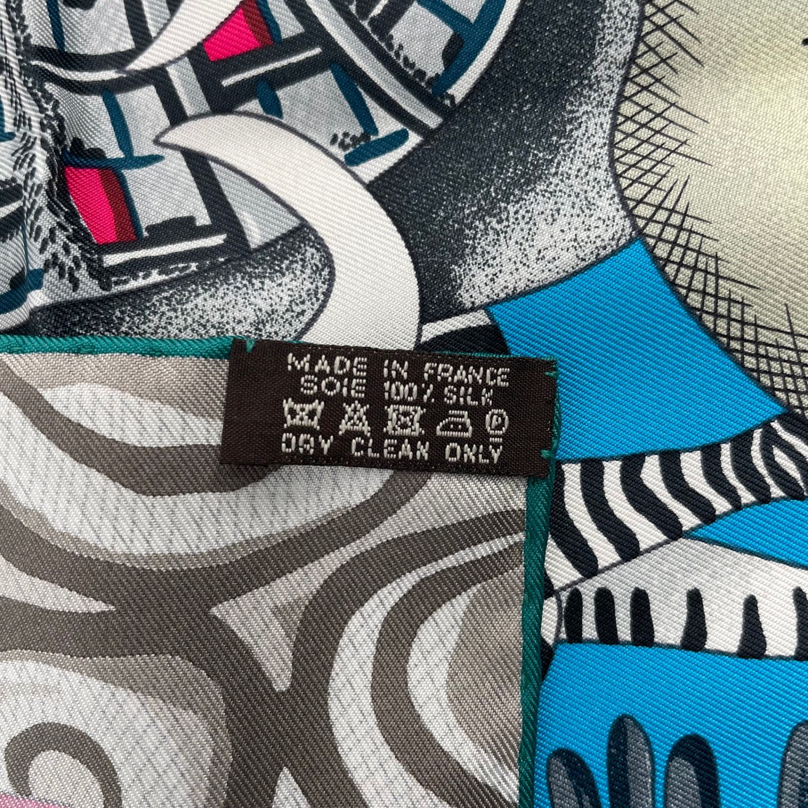 新品同様 Hermes エルメス カレ90 シルク100％ スカーフ MARCHE Du