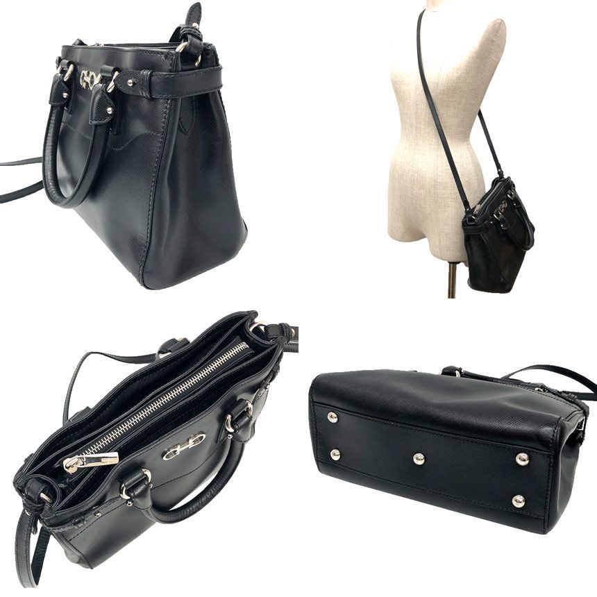 Ferragamo フェラガモ ダブルガンチーニ トートバッグ 2WAY