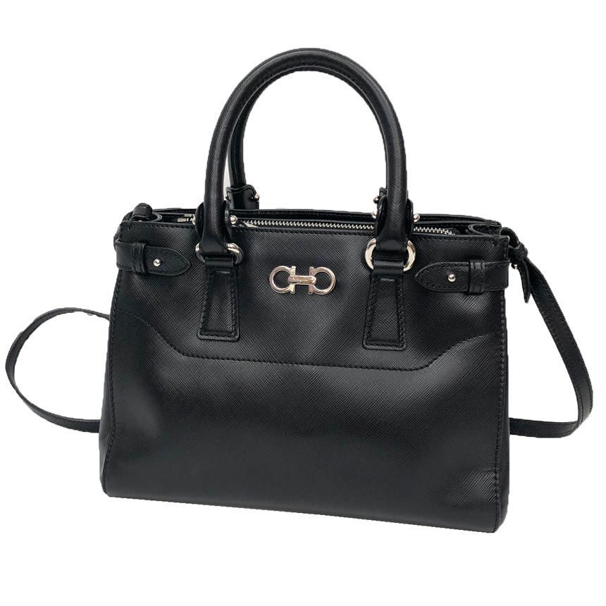 Ferragamo フェラガモ ダブルガンチーニ トートバッグ 2WAY