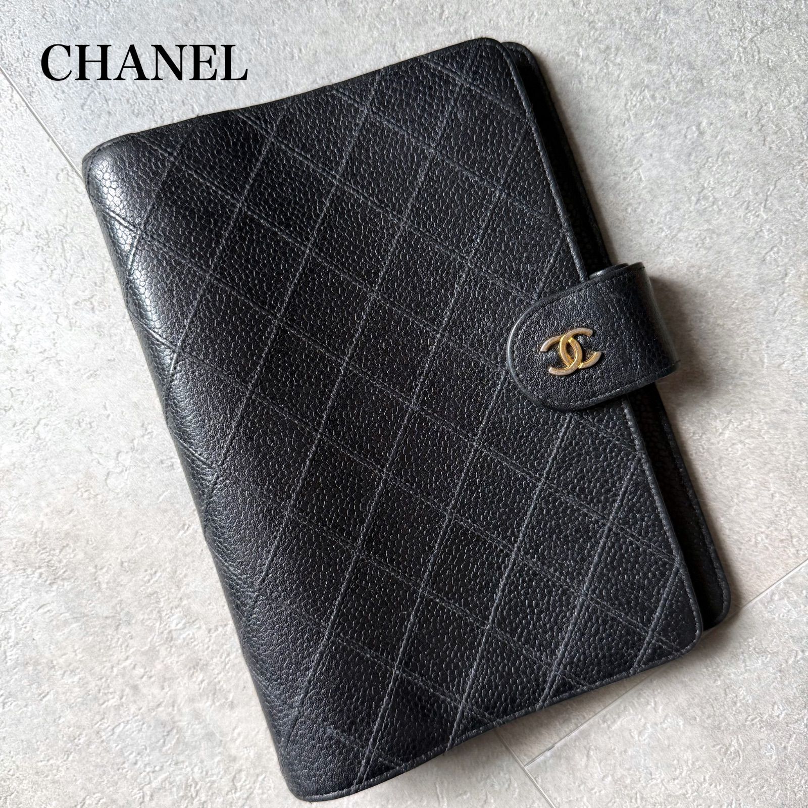 希少 CHANEL シャネル ココマーク ビコローレ マトラッセ キャビア