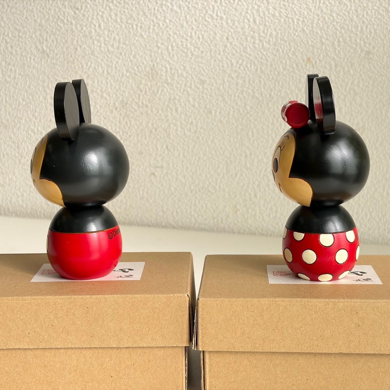 美品】卯三郎こけし ディズニー公式コラボ ミッキー＆ミニー こけし
