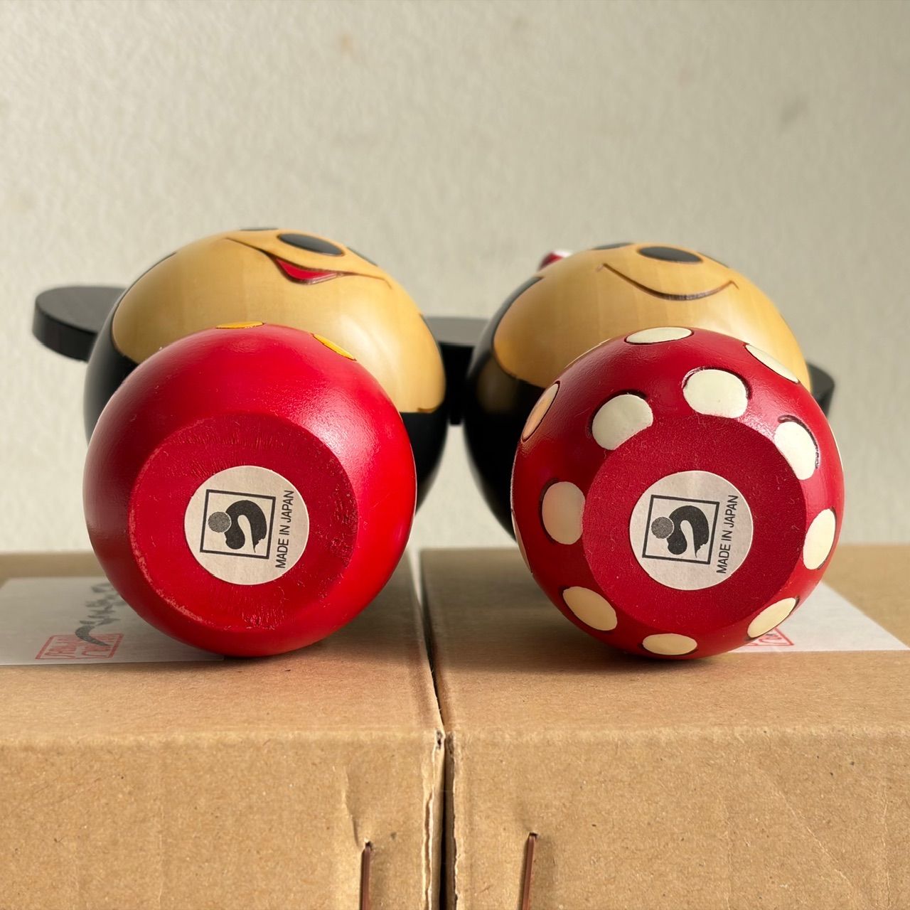 美品】卯三郎こけし ディズニー公式コラボ ミッキー＆ミニー こけし