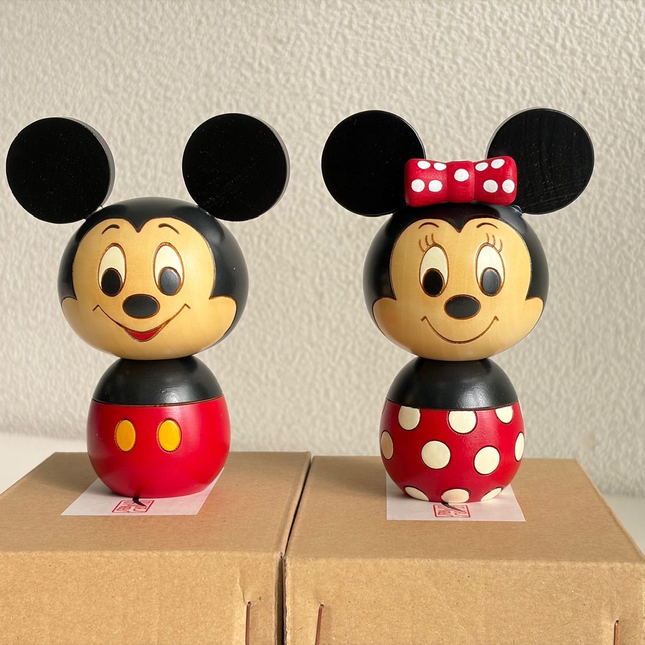 美品】卯三郎こけし ディズニー公式コラボ ミッキー＆ミニー こけし