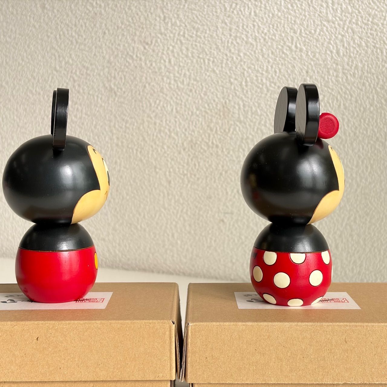 卯三郎こけし ミッキー ミニー セット 新品 未使用 ディズニー コラボ