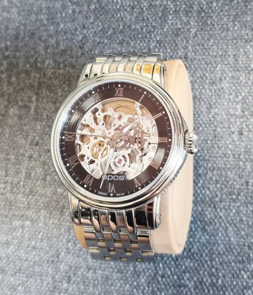 エポス スケルトン オートマティック ウォッチ メタル