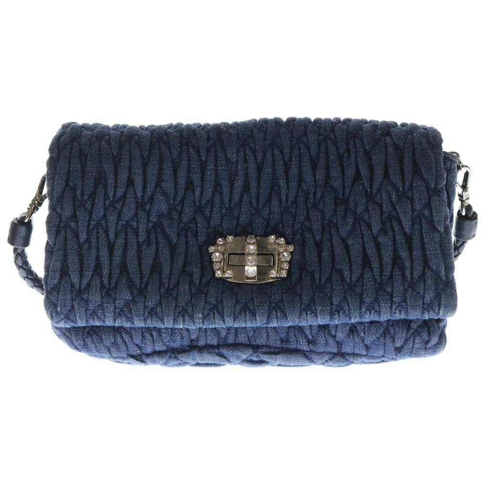 miumiu (ミュウミュウ) マテラッセ ナッパクリスタル チェーン