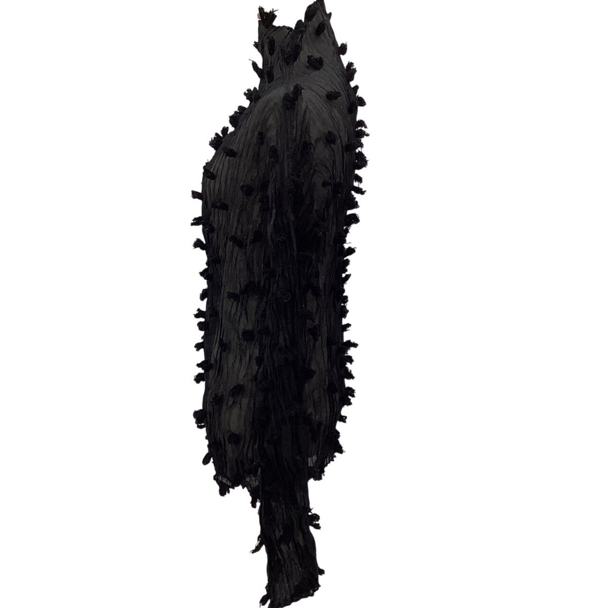 ISSEY MIYAKE イッセイミヤケ 変形 シースルー カットソー SIZE L IM82-FJ919 ブラック ISSEY MIYAKE イッセイミヤケ 変形 シースルー カットソー SIZE L IM82