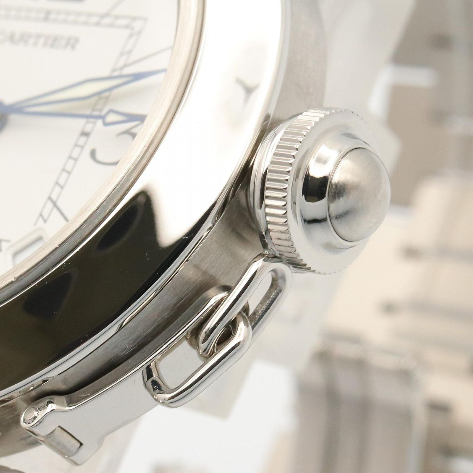 カルティエ CARTIER 腕時計 パシャC W31074M7 ホワイト ステンレス 