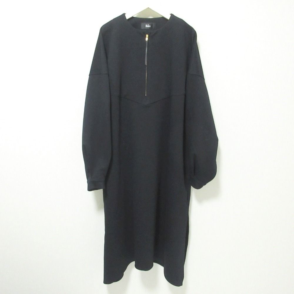 美品 THE RERACS ザリラクス ハーフジップ 長袖 ロングドレス