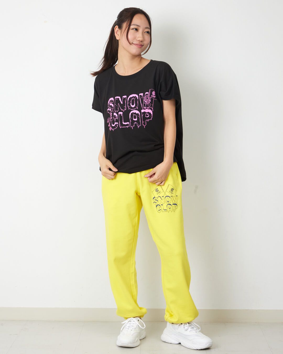 新品 clap フィットネス クラップ レディース パンツ SNOW CLAP SWEAT