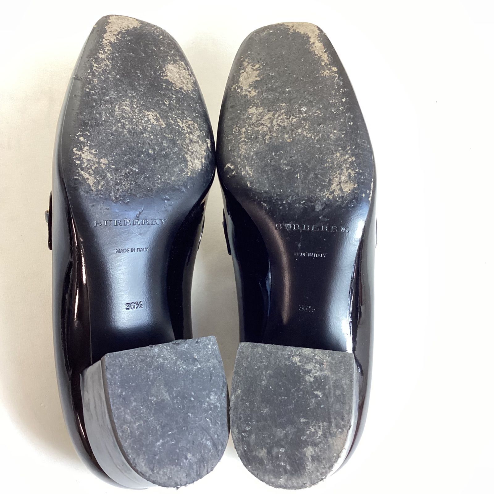 バーバリー ロンドンBURBERRY LONDON エナメル ローファー(36 1/2 