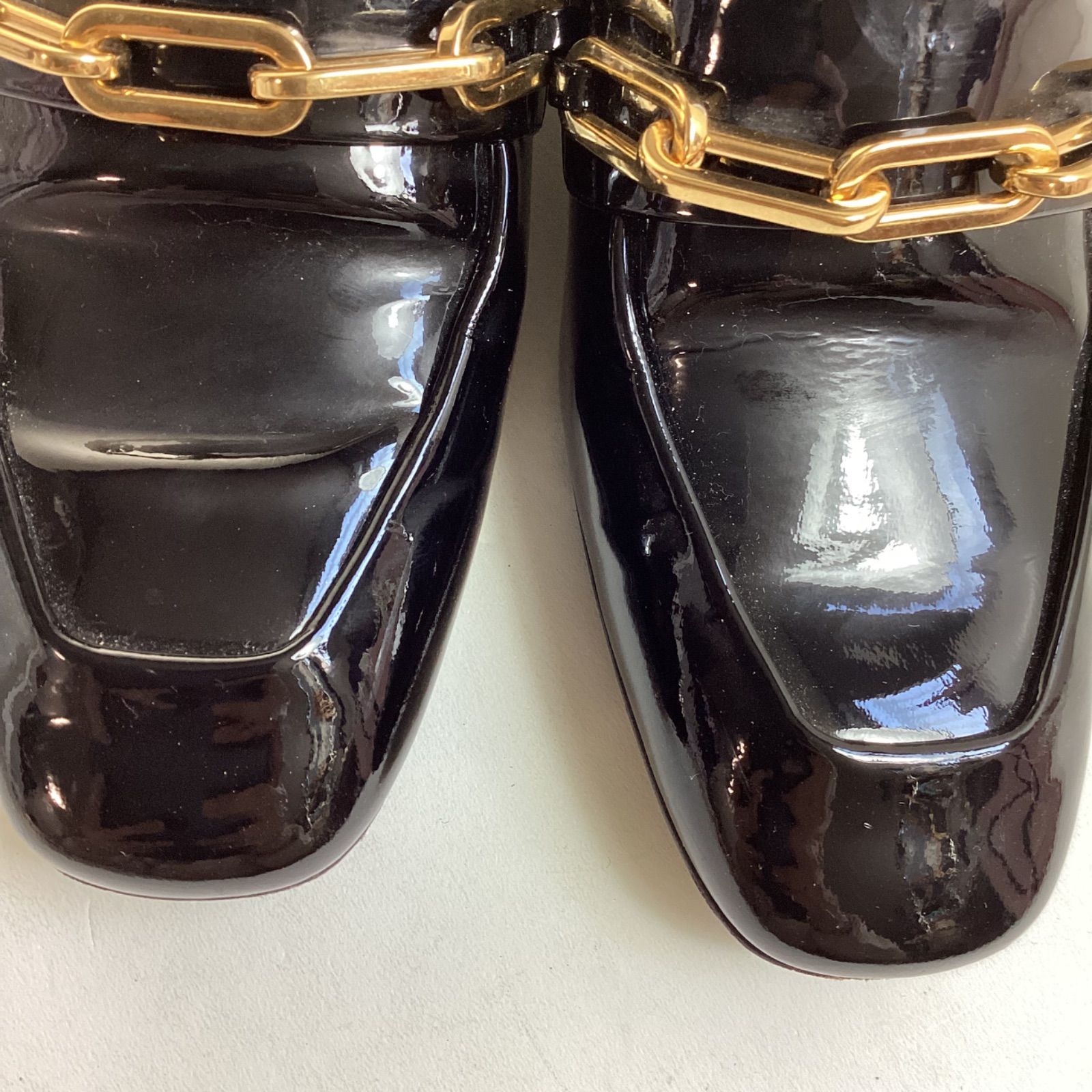 バーバリー ロンドンBURBERRY LONDON エナメル ローファー(36 1/2 
