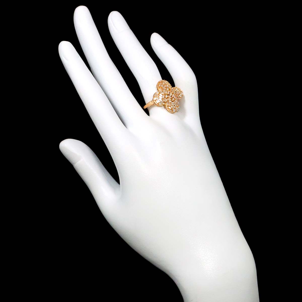 リング 16号 ダイヤ 0.50ct K18 PG ピンクゴールド 750 指輪 Diamond