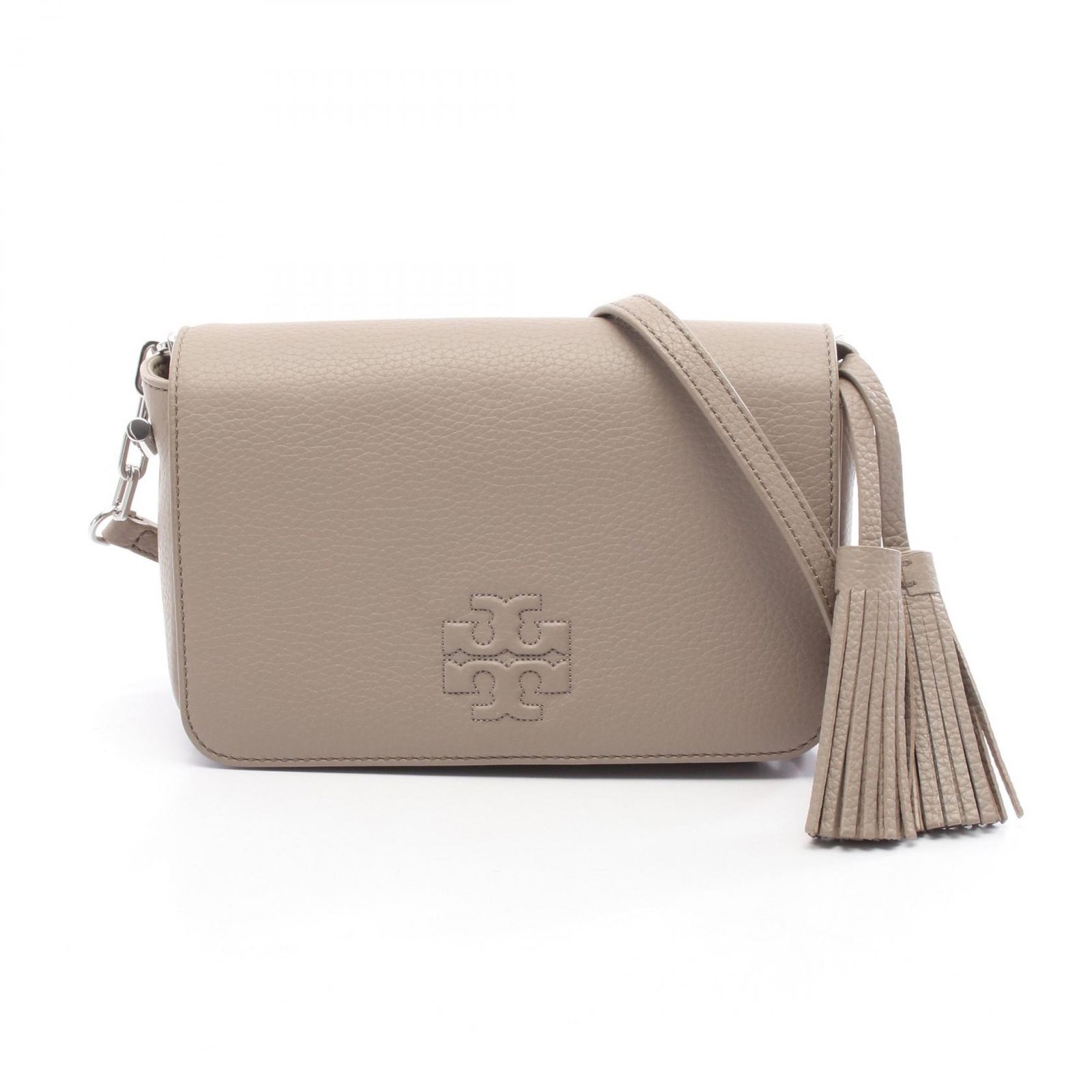 新品 トリーバーチ TORY BURCH ショルダーバッグ ティア グレージュ系 トリーバーチ Tory Burch ショルダーバッグ グレーベージュ レザー