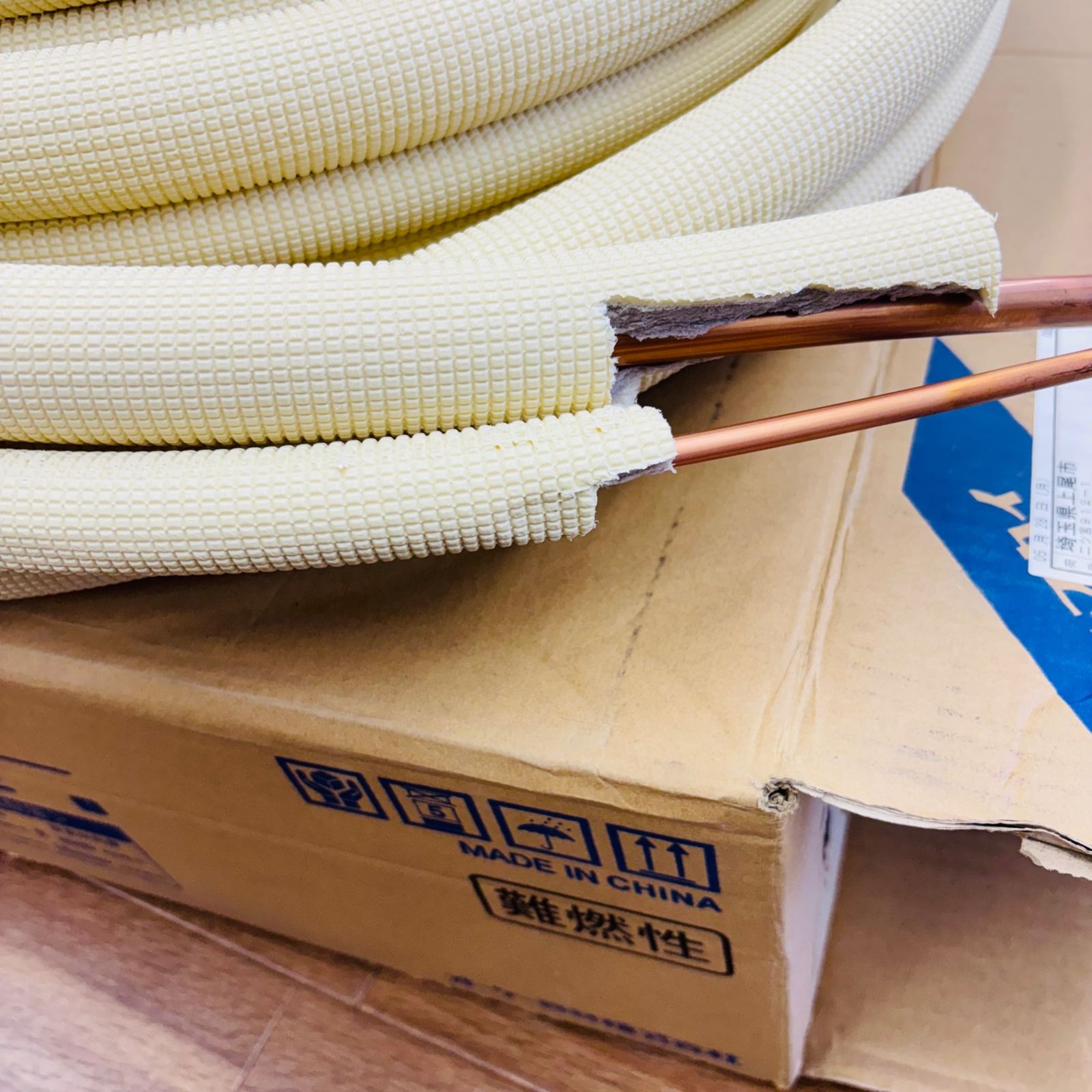 Yoshi 3分5分 ペアコイル 冷媒配管 オーケー 関東器材/KANTO】KP-35H ペアコイル/ペアチューブ エアコン 冷媒配管 3