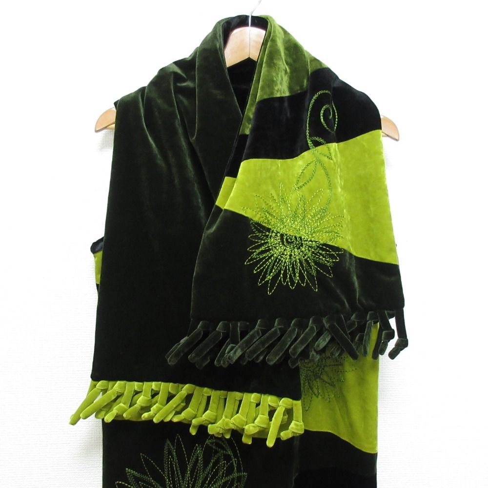 美品 TOKUKO 1erVol トクコプルミエヴォル マフラー付き エンブロイ  