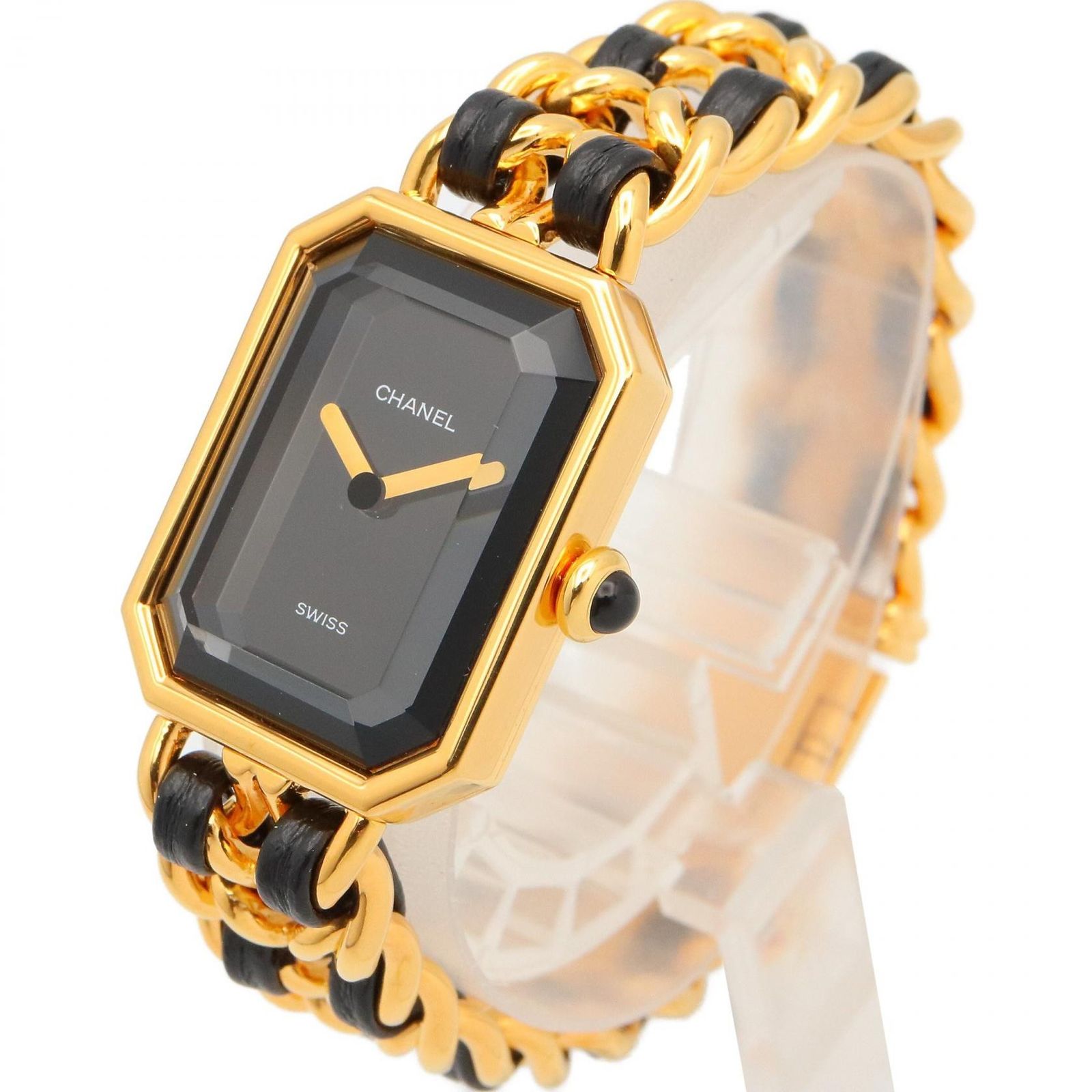 シャネル CHANEL 腕時計 プルミエール S H0001 ブラック GP（ゴールド