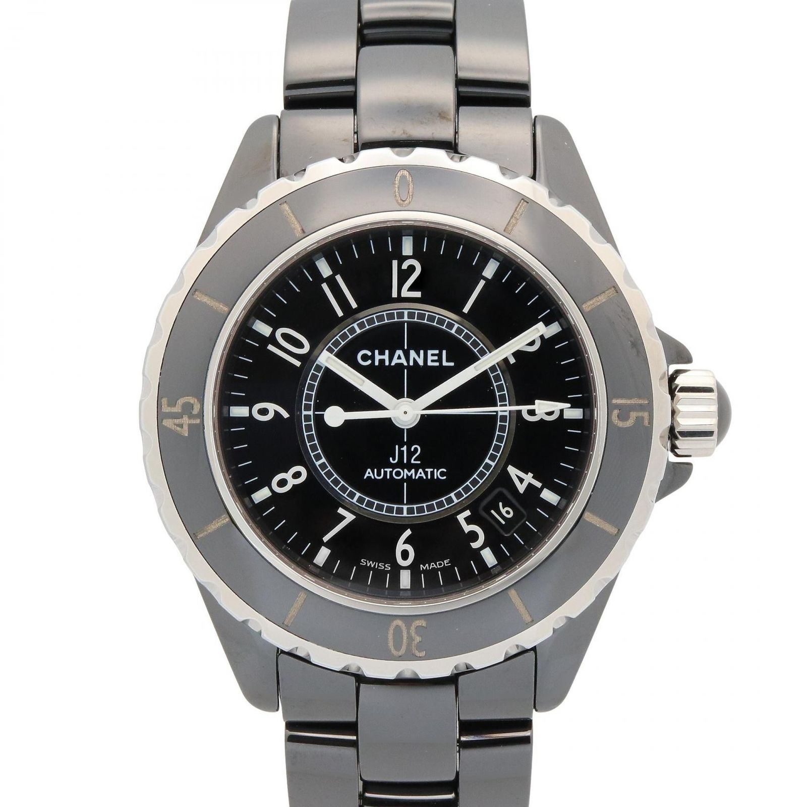 シャネル CHANEL 腕時計 J12 H0685 ブラック セラミック セラミック J12 メンズ Used A