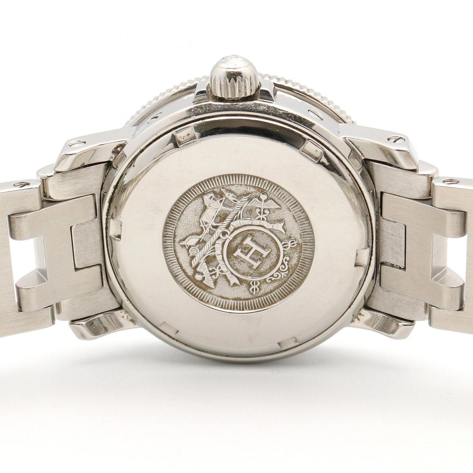 ☆極美品 CL5.210 HERMES エルメス 時計 クリッパー ダイバー エルメス HERMES 腕時計 クリッパーダイバー CL5.210 ホワイト