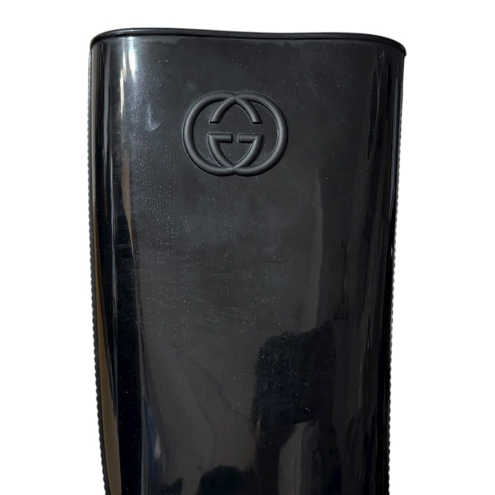 良品 GUCCI グッチ インターロッキングG レインブーツ ロングブーツ