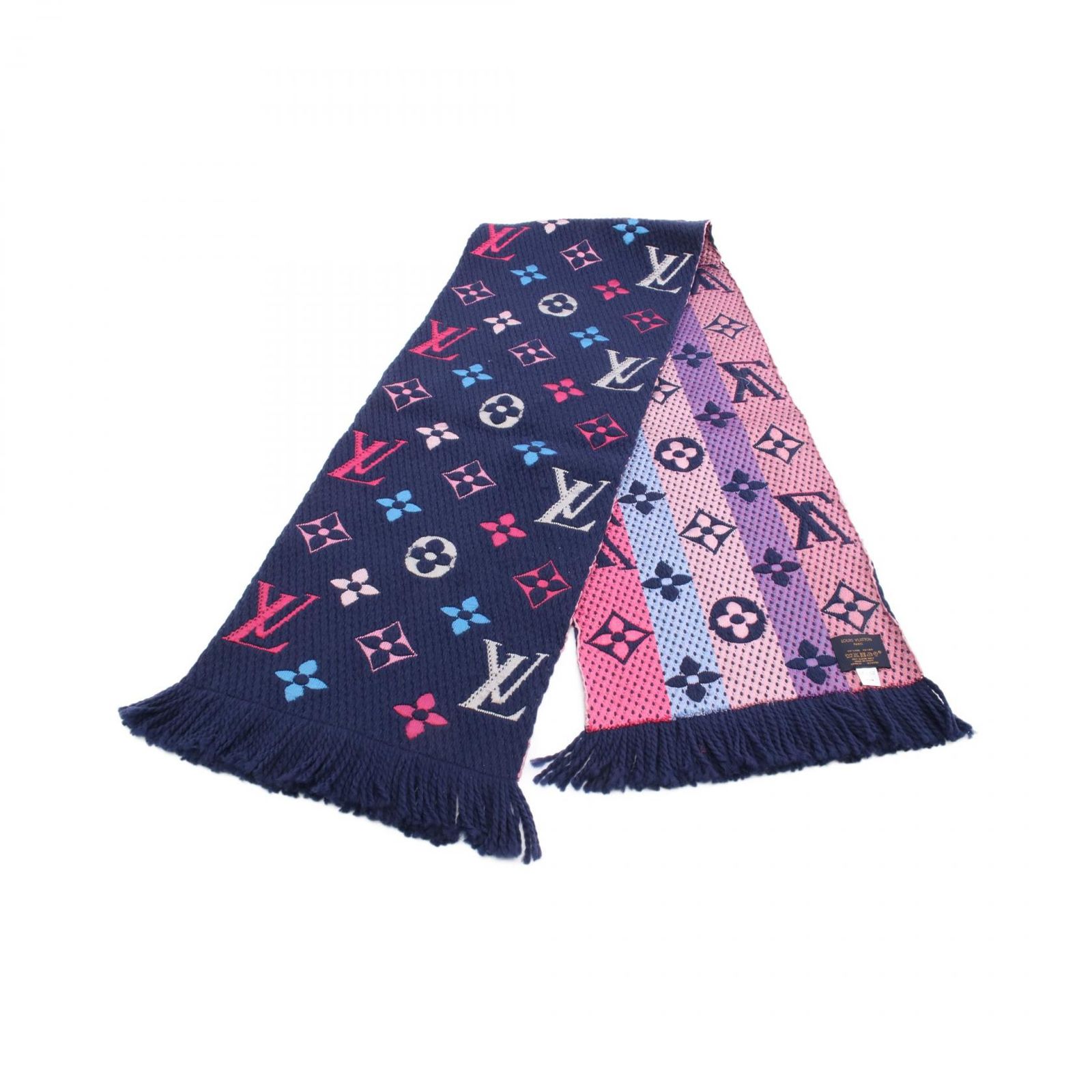 ルイ・ヴィトン LOUIS VUITTON マフラー エシャルプ ロゴマニア