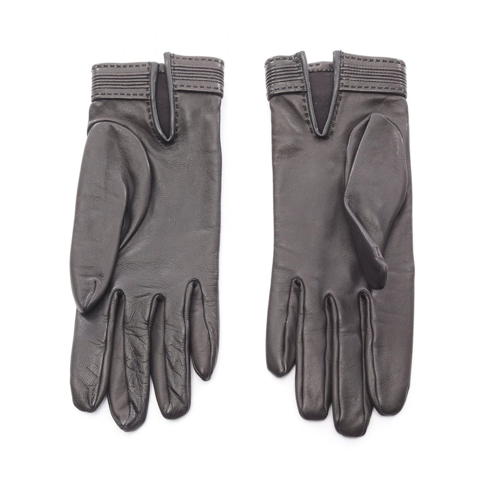 エルメス HERMES 手袋 ケリー レザー グローブ レディース Used A