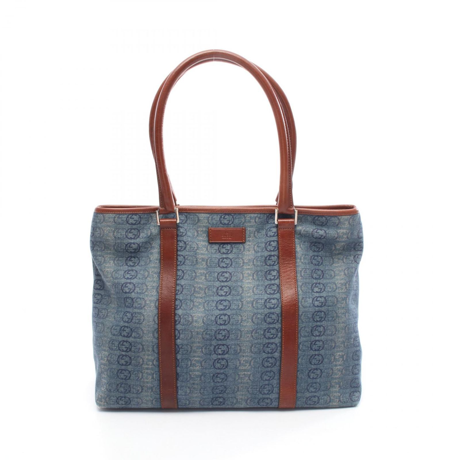 グッチ GUCCI トートバッグ インターロッキングG 257304 ネイビー