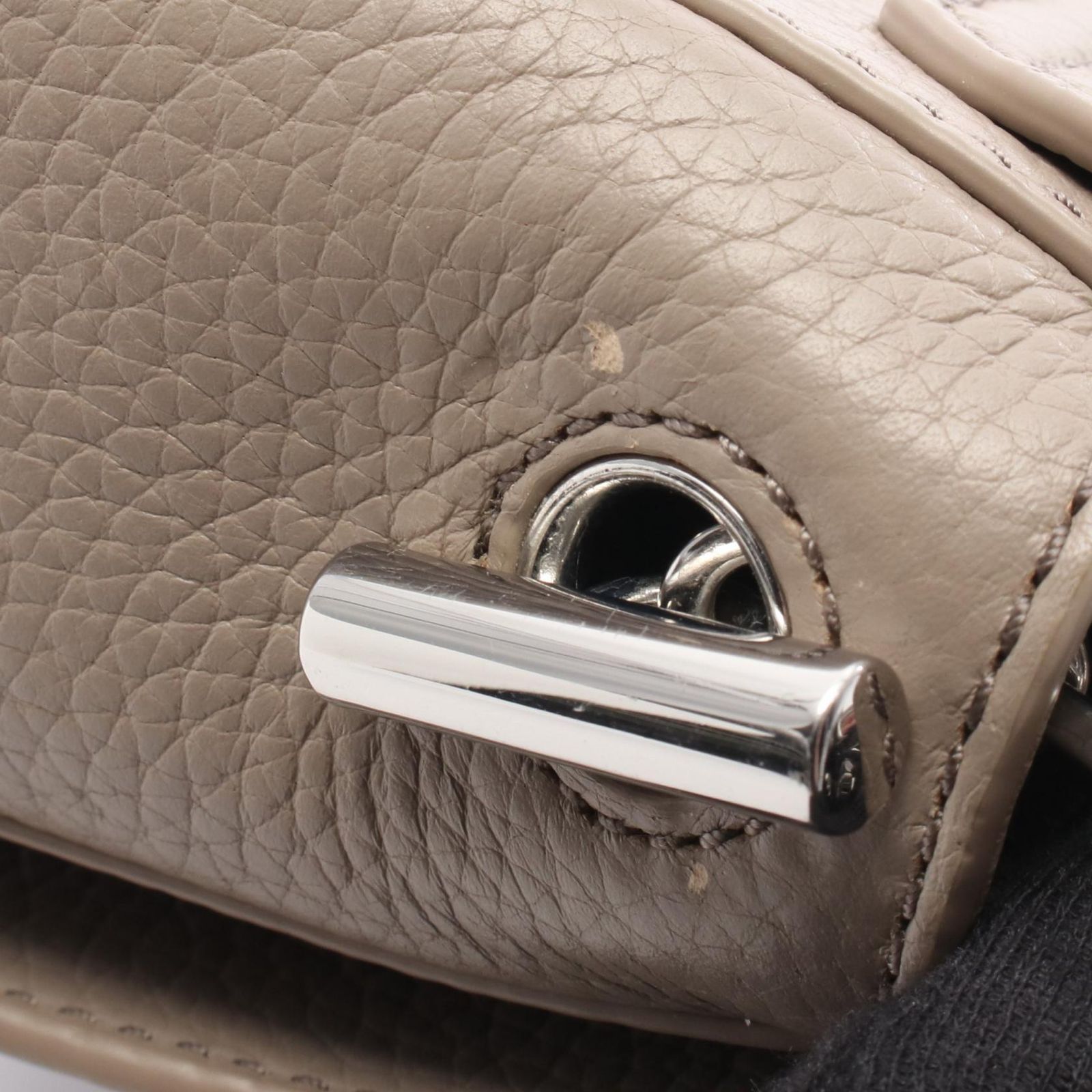 トリーバーチ Tory Burch ショルダーバッグ グレーベージュ レザー 
