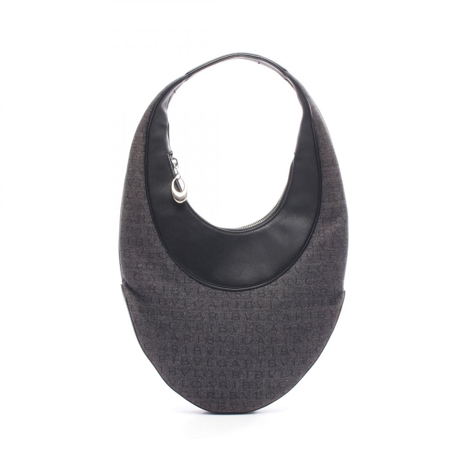 ブルガリ BVLGARI ショルダーバッグ アスコット ロゴマニア ブラック