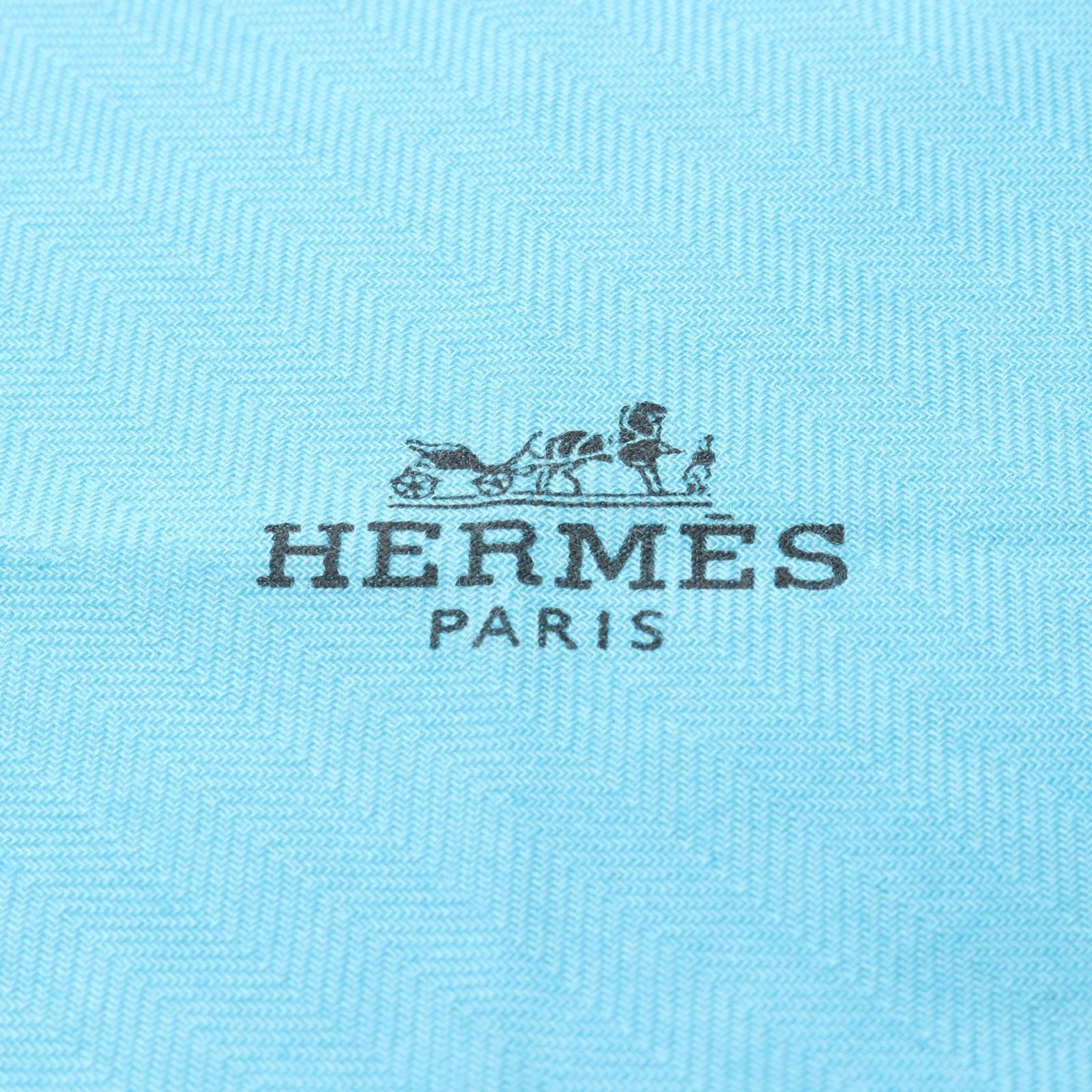 エルメス HERMES スカーフ ロザンジュPM ブルー シルク ロザンジュPM