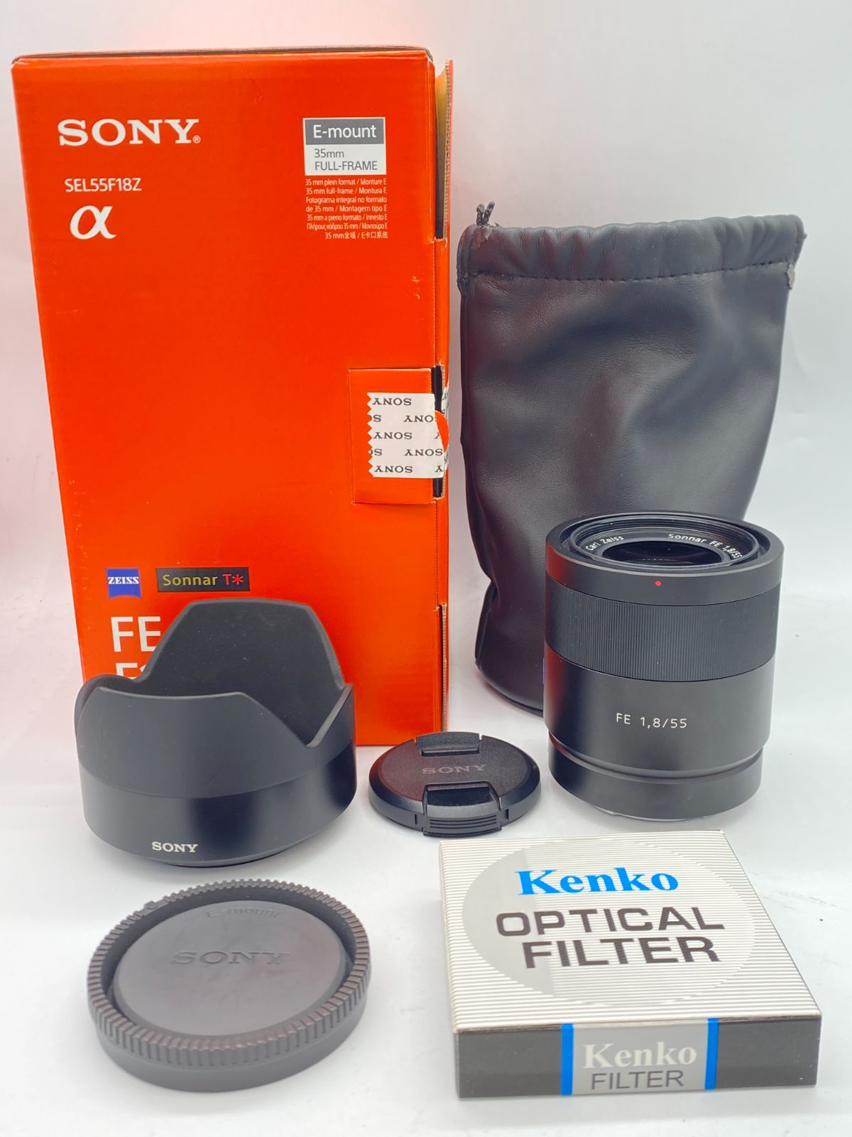 返品保証・動作確認済】SONY E 55mm F1.8 ZA Eマウント 使用感あり