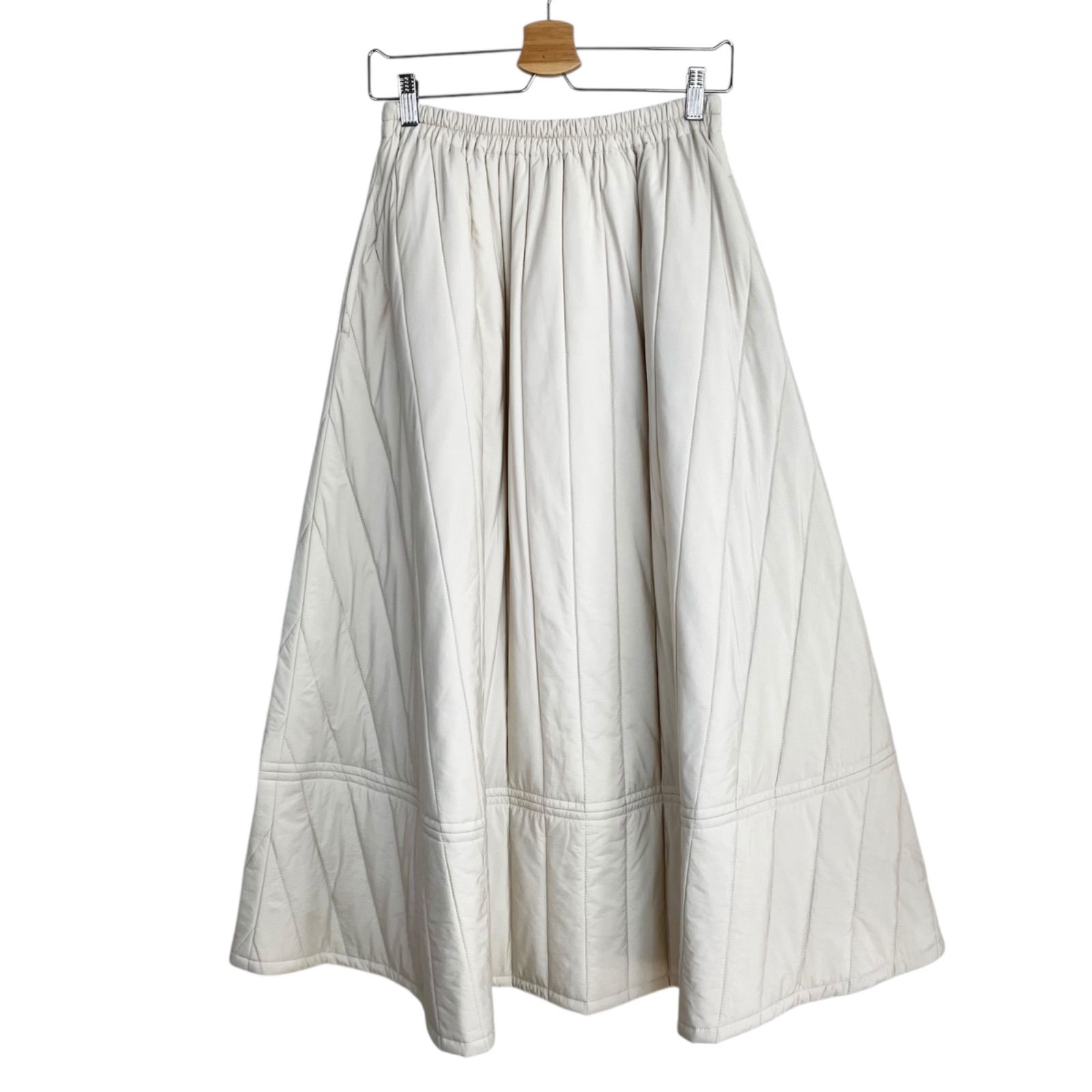 極美品　【machatt】　キルティングスカート 中古・古着通販】machatt (マチャット) キルティングスカート ブラウン