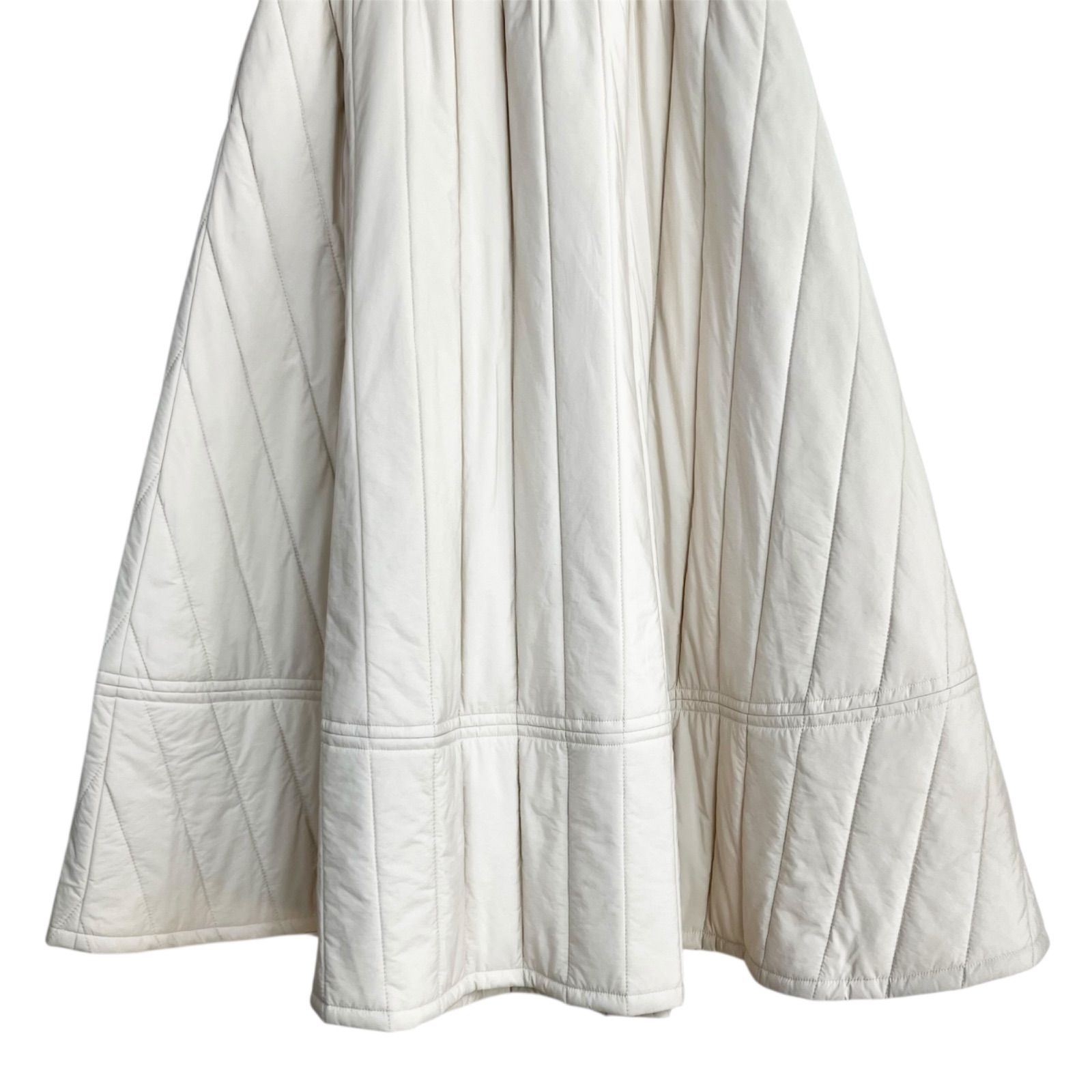 machatt キルティングスカート F ホワイト 白 マチャット ロング