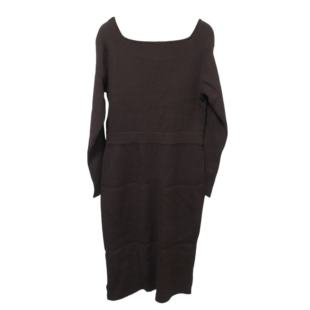 未使用 overE オーバーイー タイト風フロントボタンリブニット