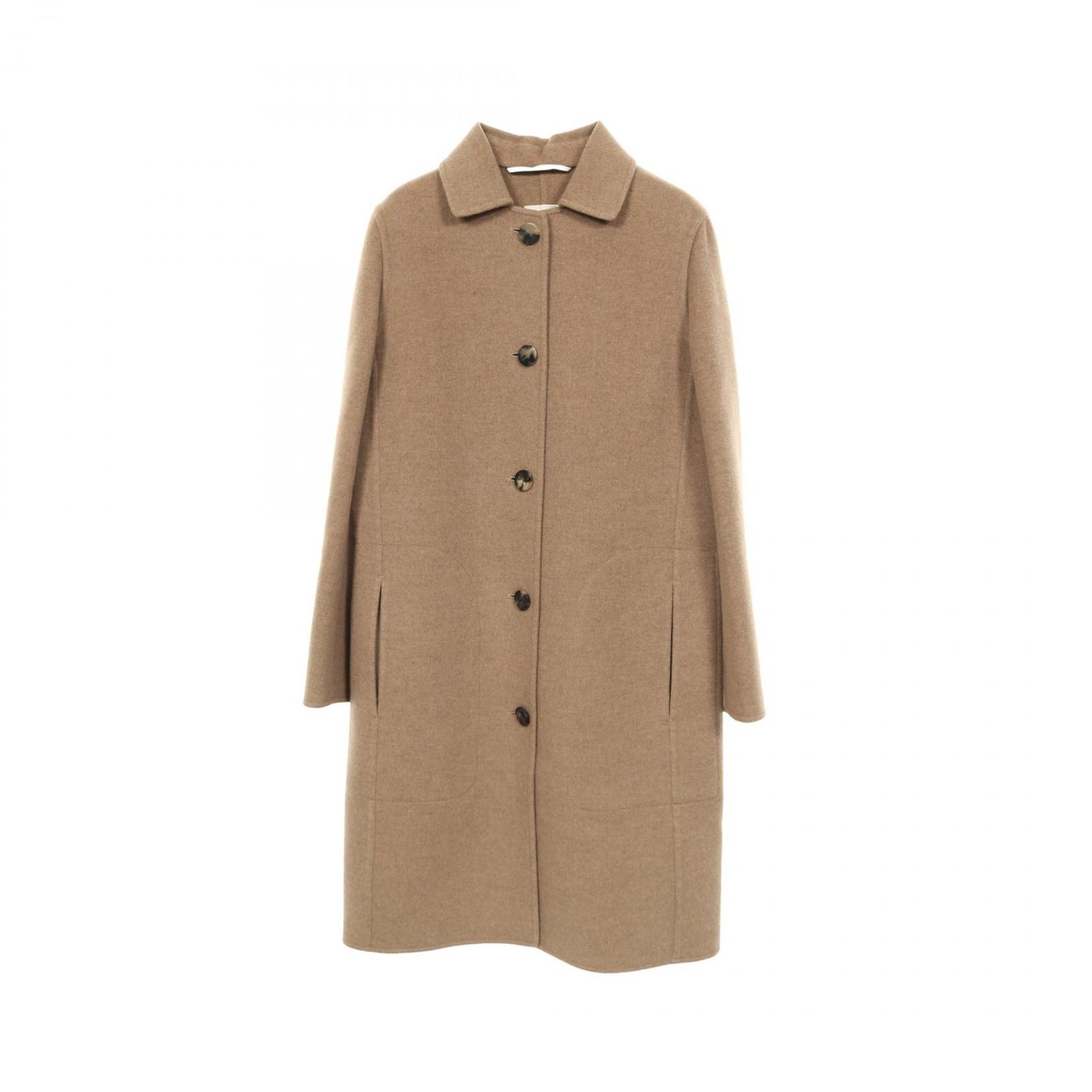 m*u様 HERMES カシミヤ　コート エルメス HERMES ベージュ カシミヤ コート レディース Used A - メルカリ