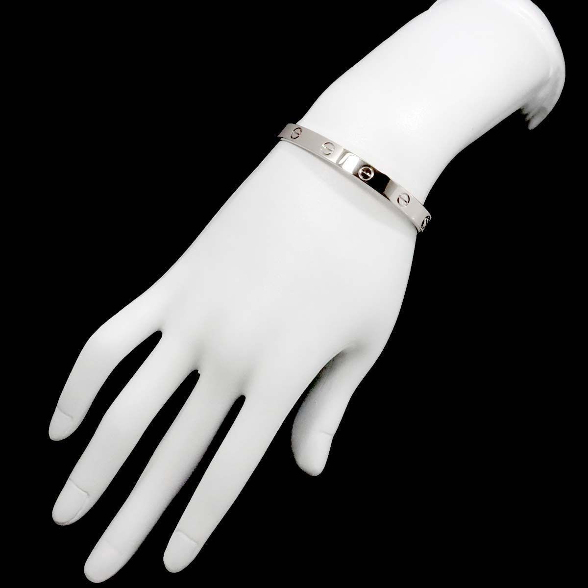 カルティエ Cartier ラブ ブレス #16 K18 WG ホワイトゴールド 750