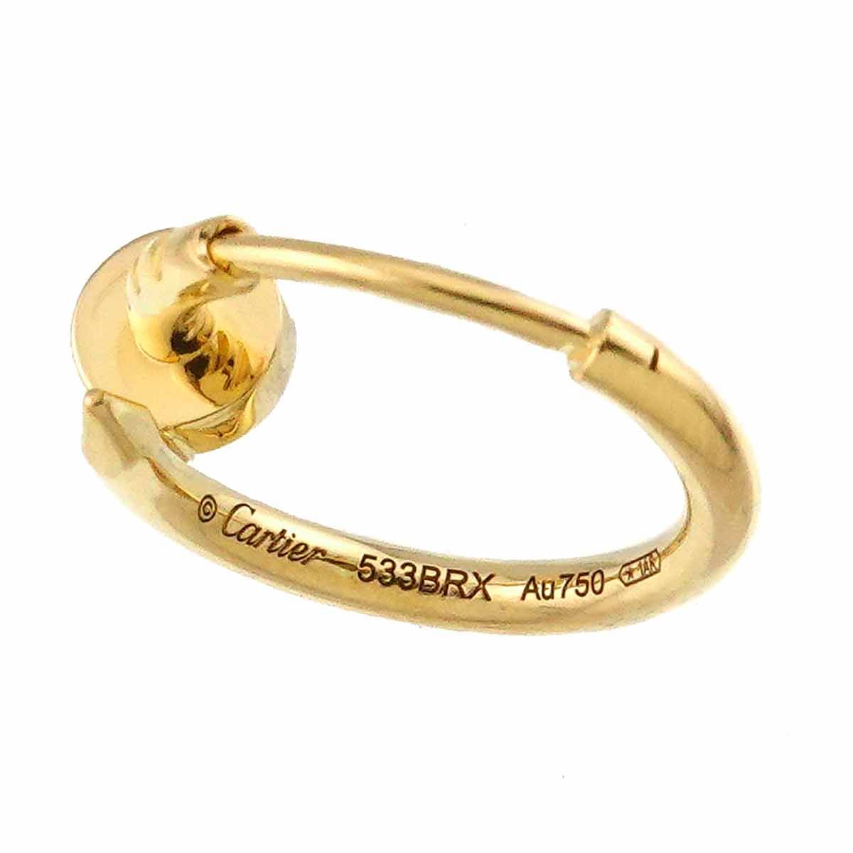 Cartier ジュストアンクルYGピアス(片耳用) カルティエ Cartier ジュスト アンクル シングル ピアス K18 YG 750