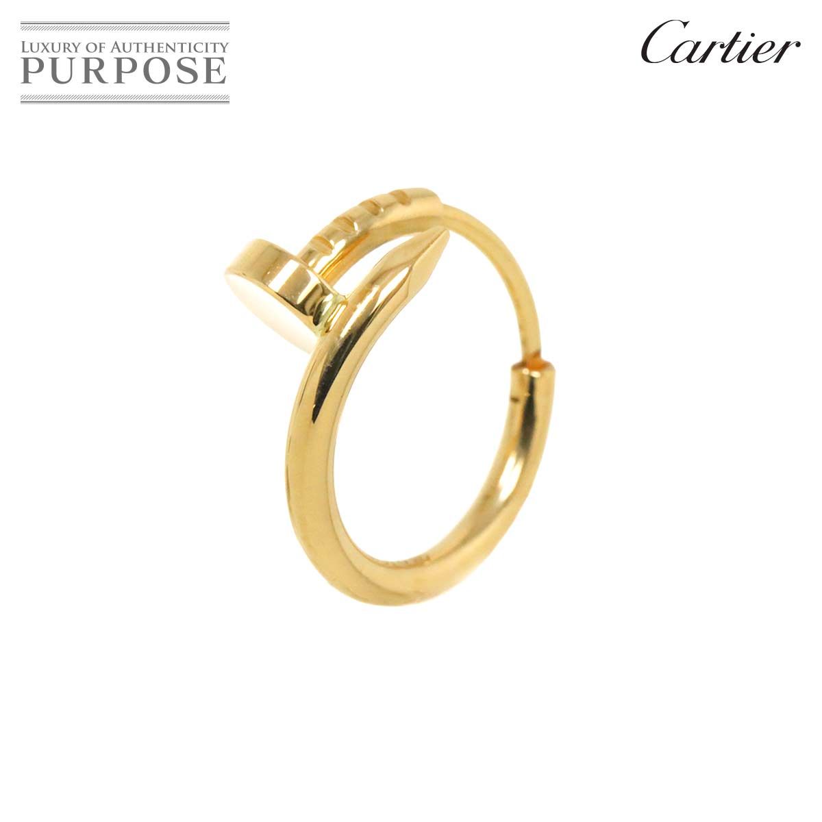 カルティエ Cartier ジュスト アンクル シングル ピアス K18 YG 750