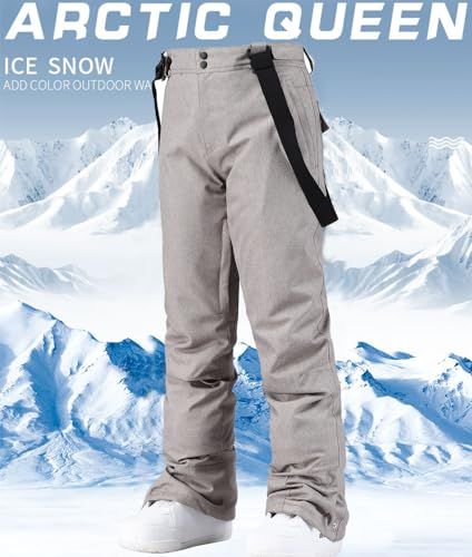 スキーウェア メンズ パンツ スノーボードウェア スノーボードパンツ スノボ スキーパンツ スノーウェア 撥水加工 防寒 サロペット アウトドアウェア 352241 b 2