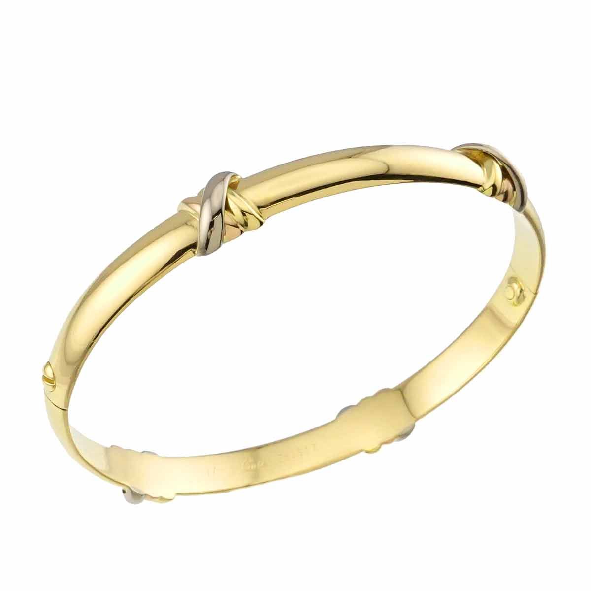 カルティエ Cartier スレッド ブレスレット #17 K18 YG WG PG 750 