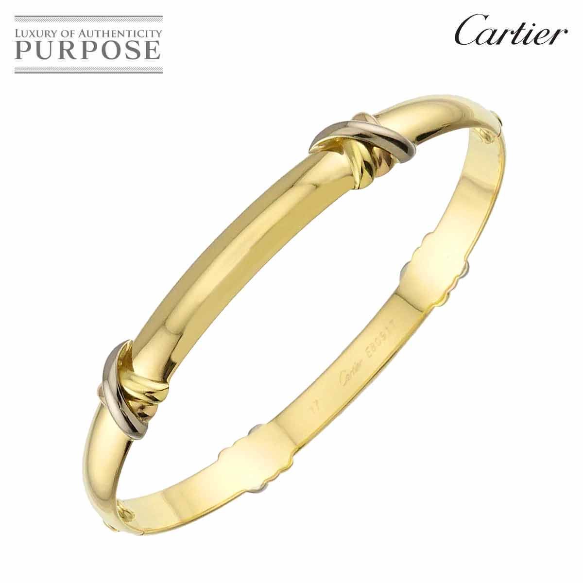 カルティエ Cartier スレッド ブレスレット #17 K18 YG WG PG 750 