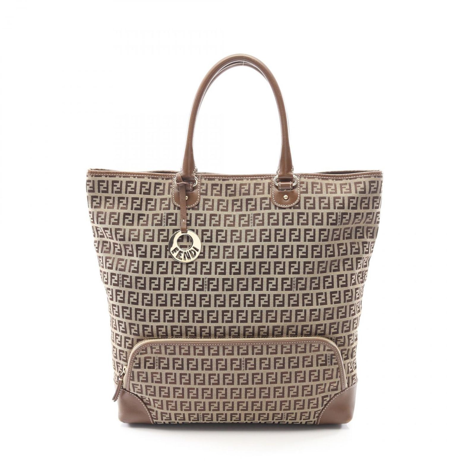 フェンディ FENDI トートバッグ ズッキーノ ブラウン キャンバス
