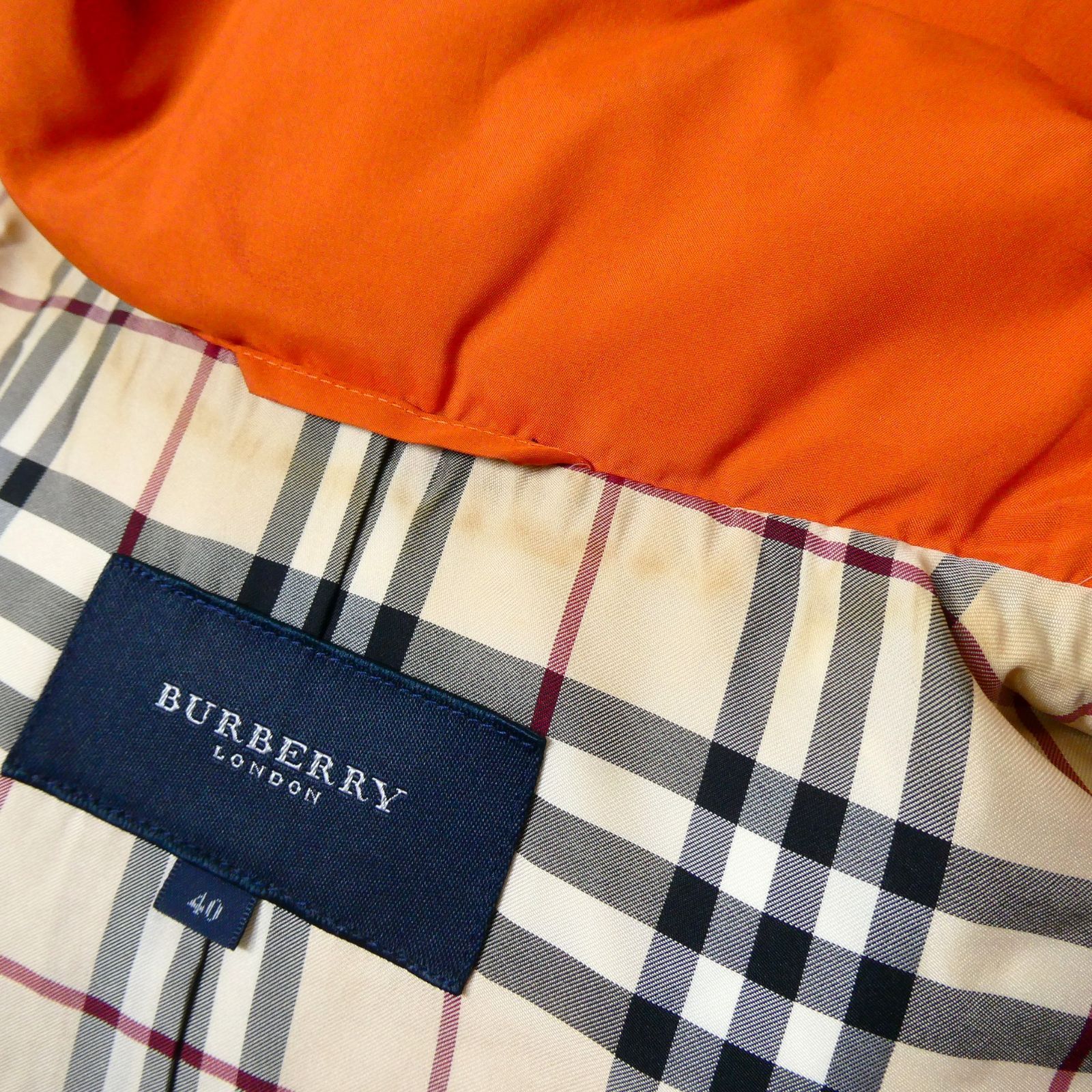 BURBERRY LONDON バーバリーロンドン ダウンベスト 2WAY フード 裏地