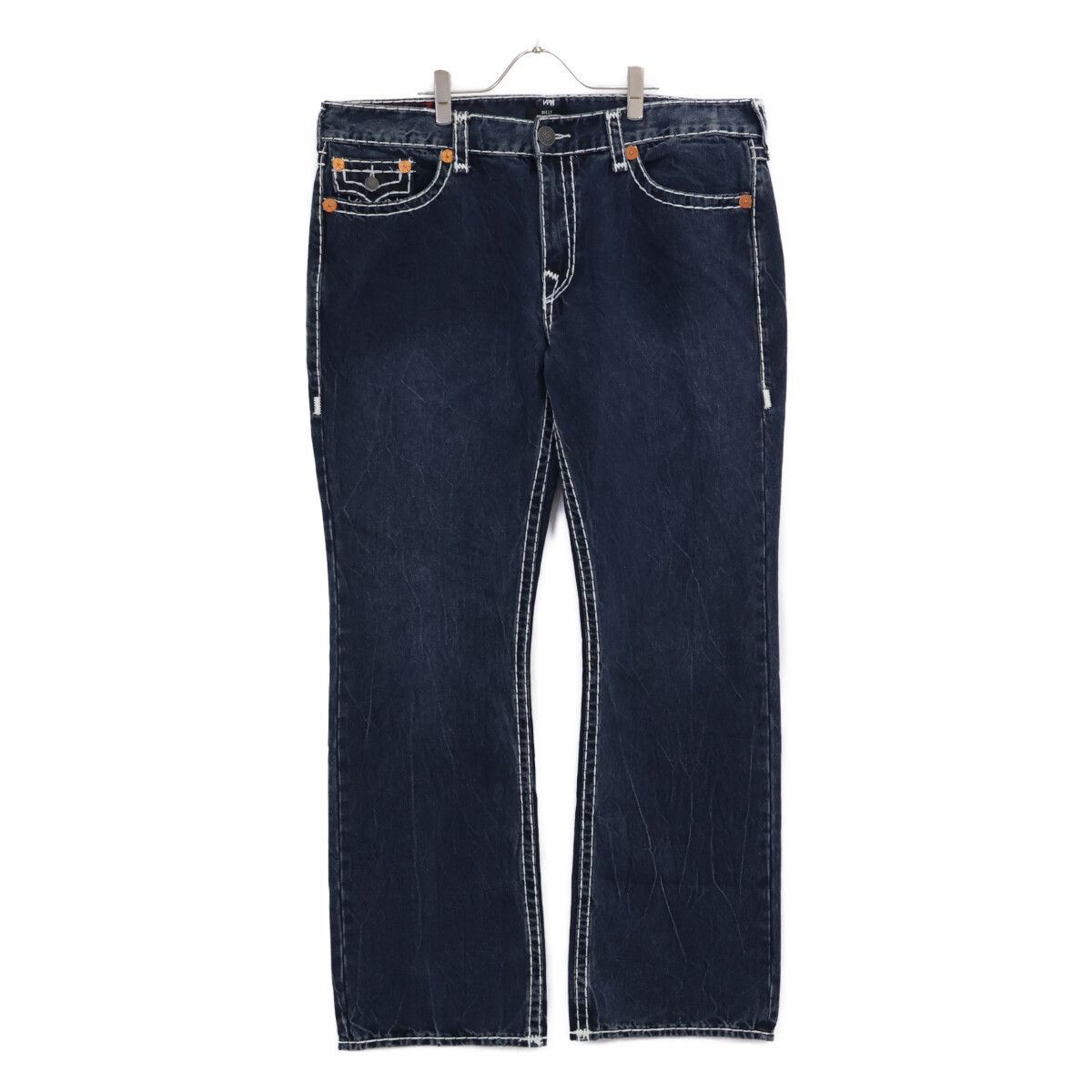 TRUE RELIGION トゥルーレリジョン ホワイトステッチ デニムパンツ/ 40