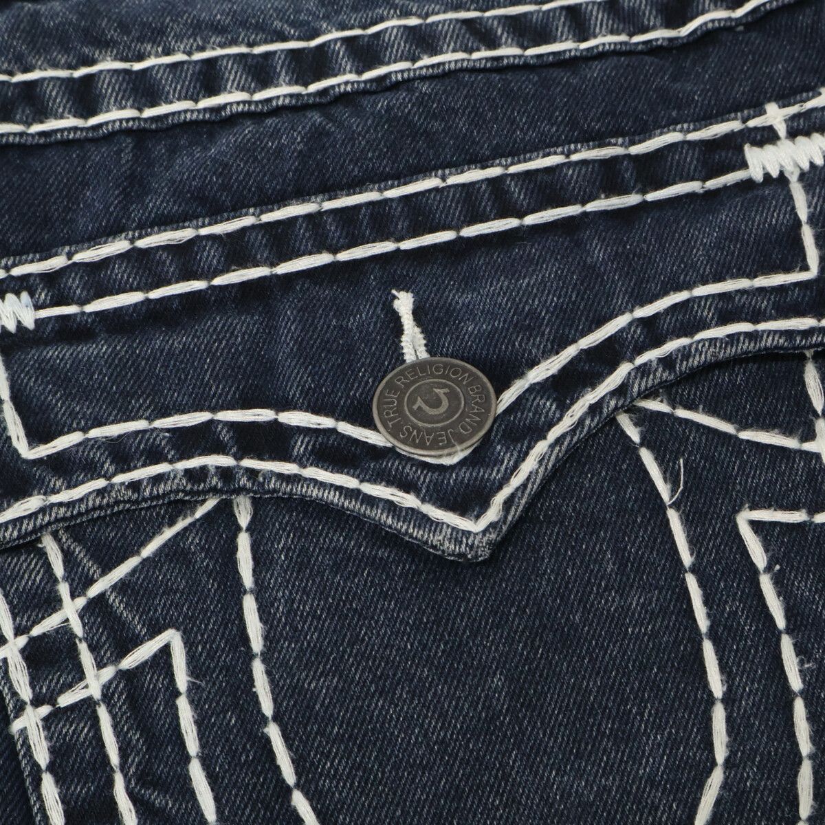 TRUE RELIGION トゥルーレリジョン ホワイトステッチ デニムパンツ/ 40