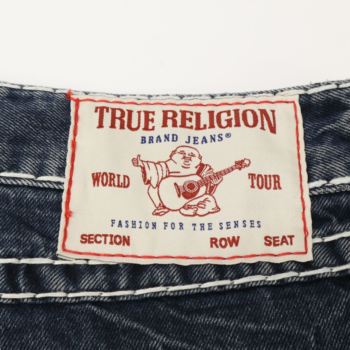 TRUE RELIGION トゥルーレリジョン ホワイトステッチ デニムパンツ/ 40